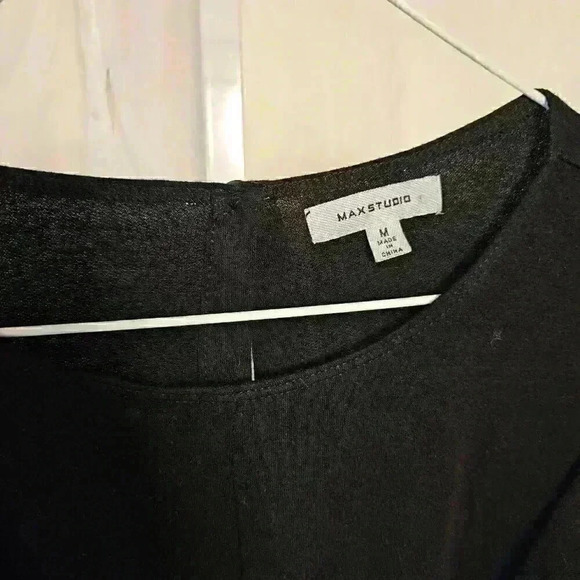 Max Studio Black Romper - Size Medium, Black, with Pockets - Picture 2 of 4